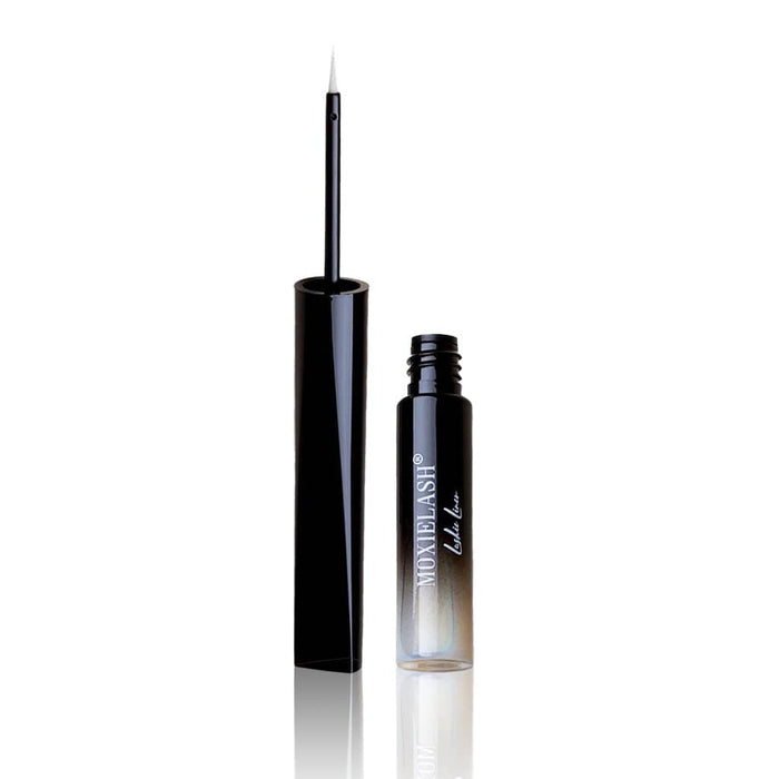 Lashies™ - Liner | Moxielash sleek black and silver gradient eyeliner with a fine precision brush tip for detailed application and flawless definition.