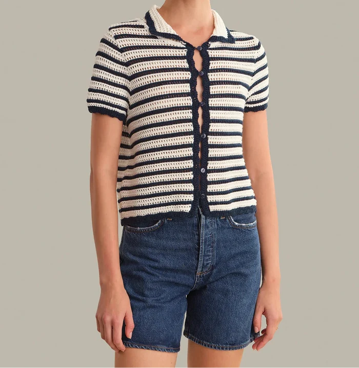 Leilani Collared Cardigan-Tops/Blouses-Uniquities