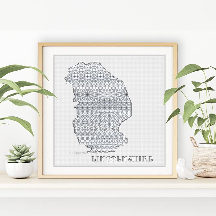 Lincolnshire Blackwork Blackwork Pattern by Peppermint Purple