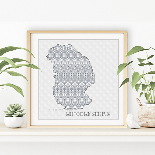 Lincolnshire Blackwork Blackwork Pattern by Peppermint Purple