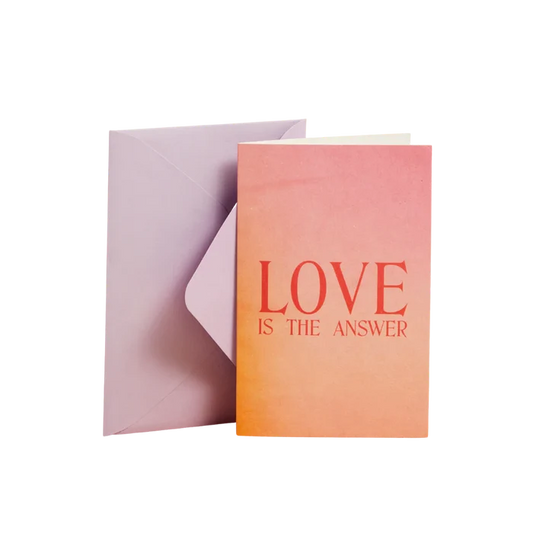 Love Is The Answer Card