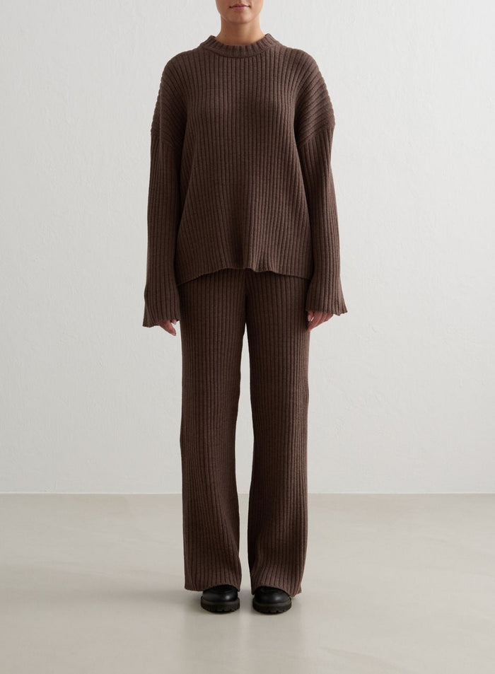 Macchiato Rib Knit Pants