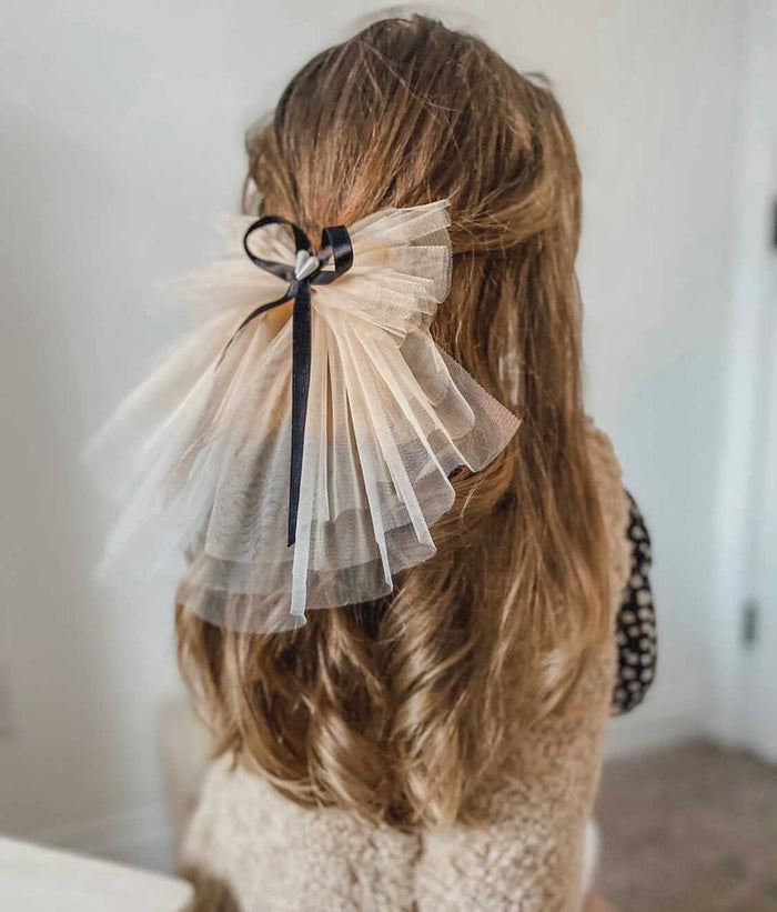 Mademoiselle Tulle Hair Bow - Petite Maison Kids