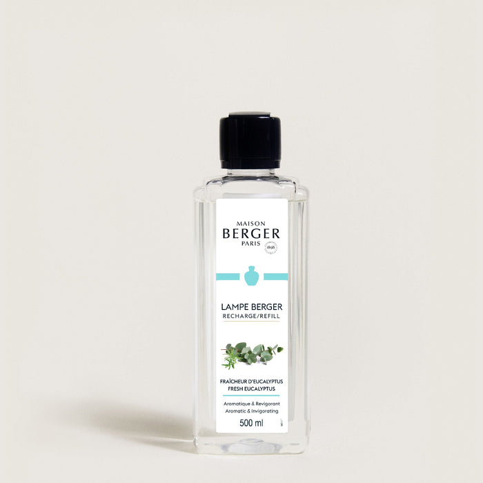 Bottle of Maison Berger refill on a light background