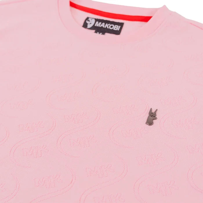 MAKOBI "SARTONI EMBOSSED" T-SHIRT - M316 - PINK