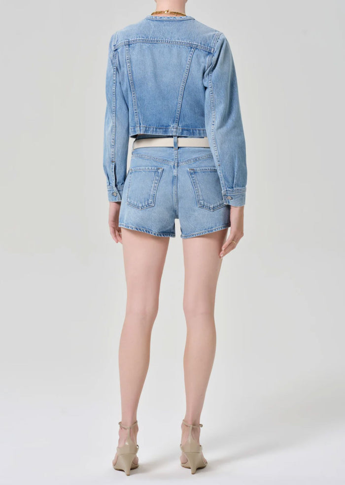 Marlow Welt Pocket Short-Denim-Uniquities