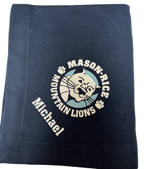 Mason Rice Fleece Blanket (customization optional)