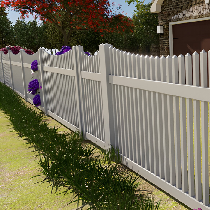 Oxworks Melville PVC Picket Gate - UV Stabilised PVC - 1000 x 1200mm - - Image 2