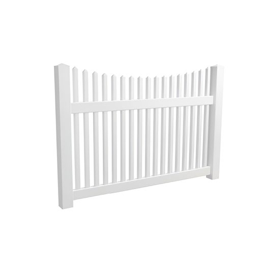 Oxworks Melville PVC Picket Gate - UV Stabilised PVC - 1800 x 1200mm - - Image 1