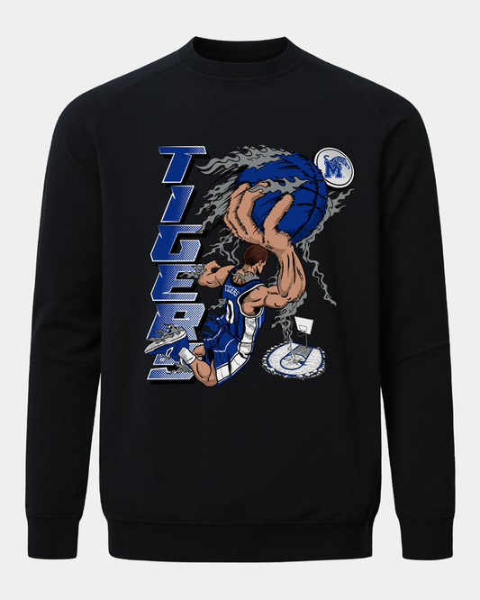 Memphis Slam Dunk Meridian Black Crewneck