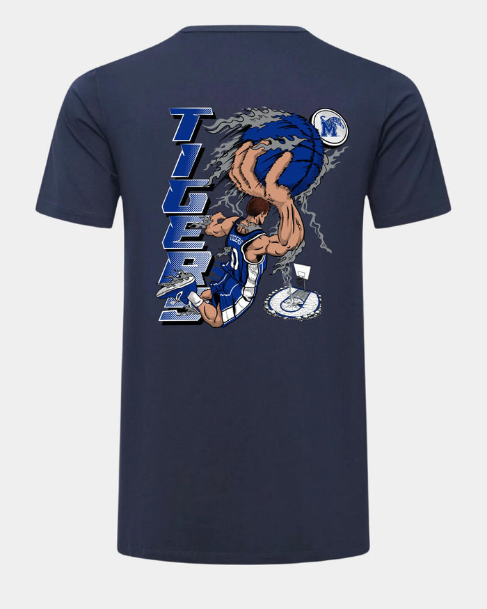 Memphis Slam Dunk Spectacle 2.0 Navy T-Shirt Back