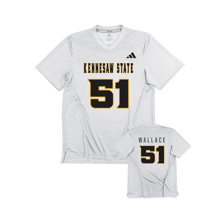 Michael Wallace : adidas Replica Football Jersey - White