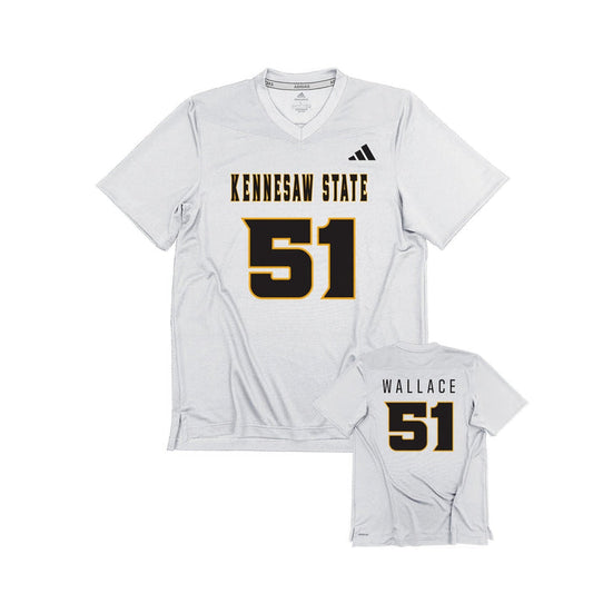 Michael Wallace : adidas Replica Football Jersey - White