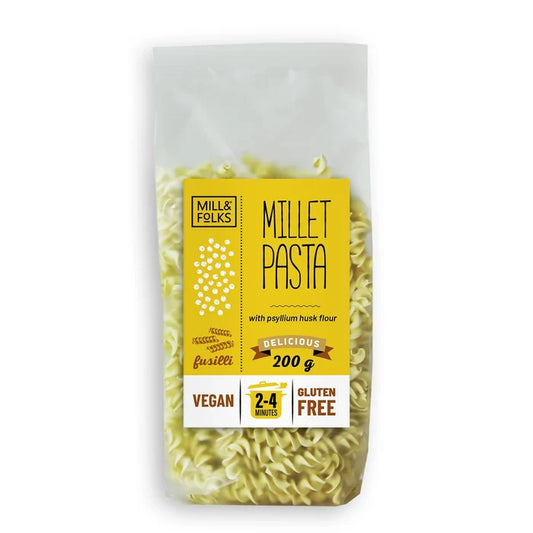 Mill & Folks Millet Pasta Fusilli 200g