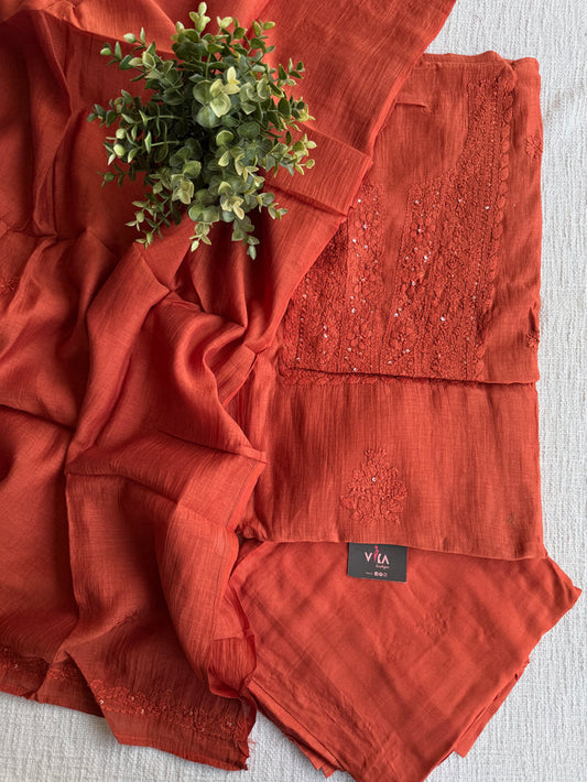 Mul chanderi salwar suit material