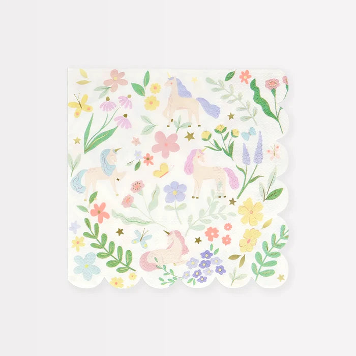 Meri Meri - Napkins - Meadow Unicorns