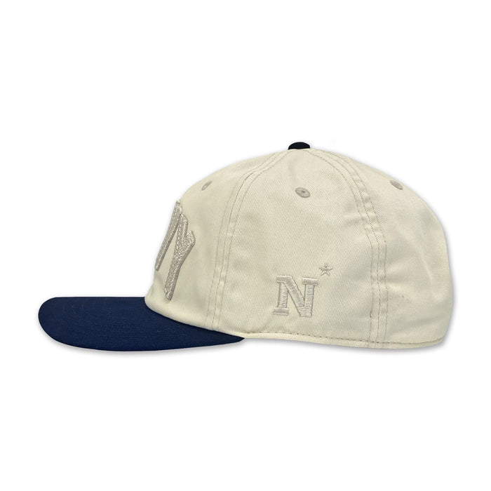 Navy Under Armour Washed Low Crown Flat Adjustable Hat (Stone)