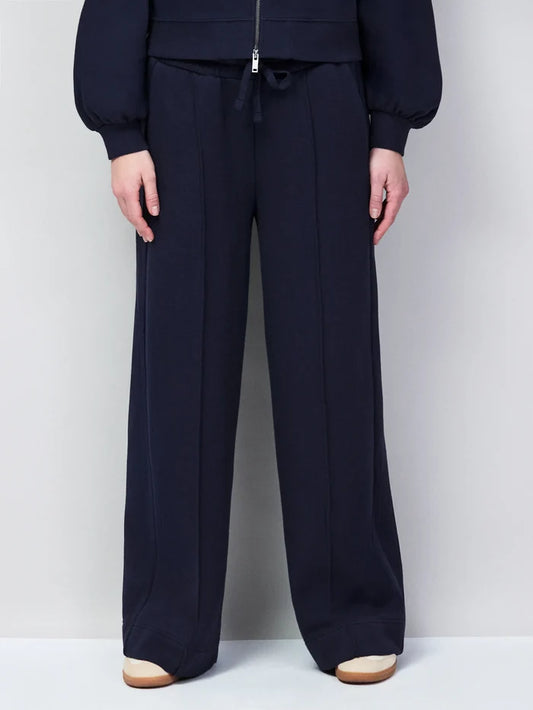 Navy Wide Leg Sweatpants