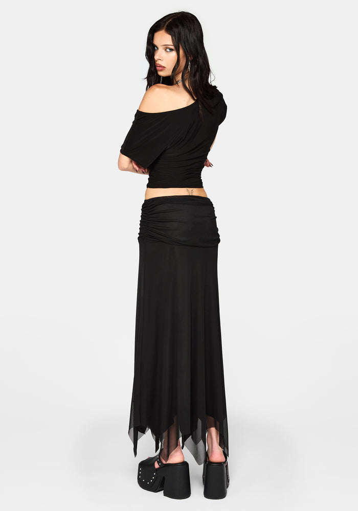 Neevah Slinky Short Sleeve Top