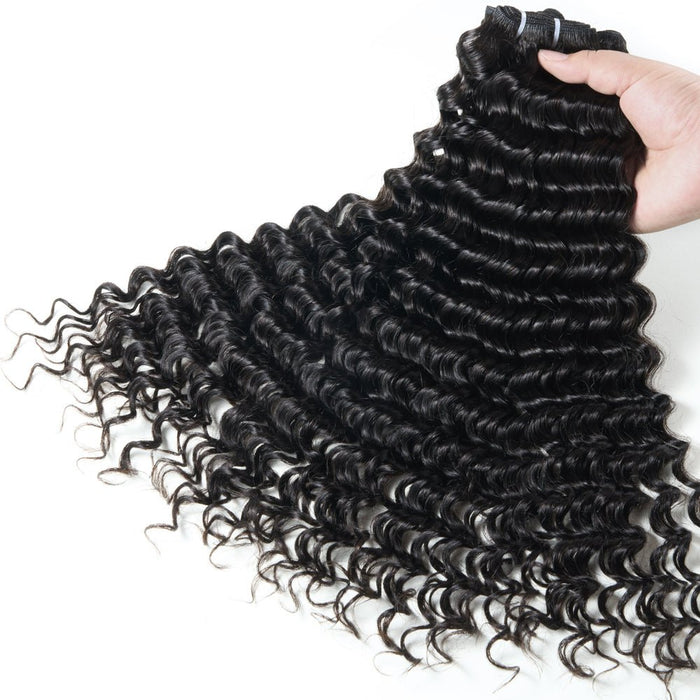 NEWMISS 15A Grade Raw Virgin Burmese Deep Wave Human Hair - 3 Bundles Deal - newmiss hair
