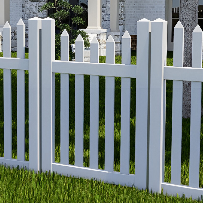 Oxworks Newport PVC Picket Gate - UV Stabilised PVC - 1000mm x 1200mm - - Image 2