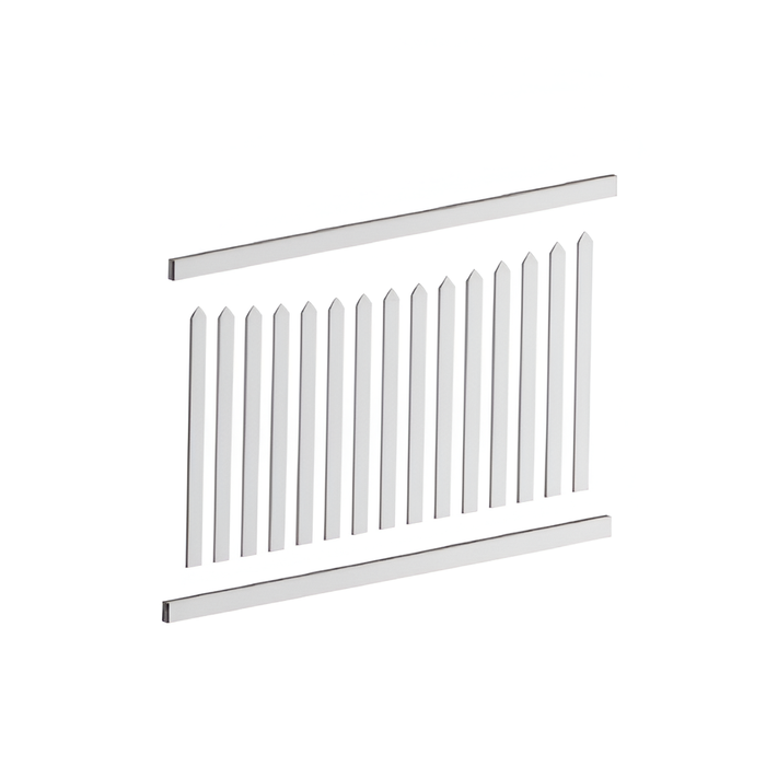 Oxworks Newport PVC Picket Panel Kit - UV Stabilised PVC - 2388mm - - Image 3