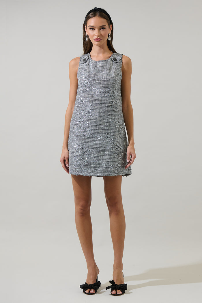 Nicky Sequin Valeraine A-line Mini Dress