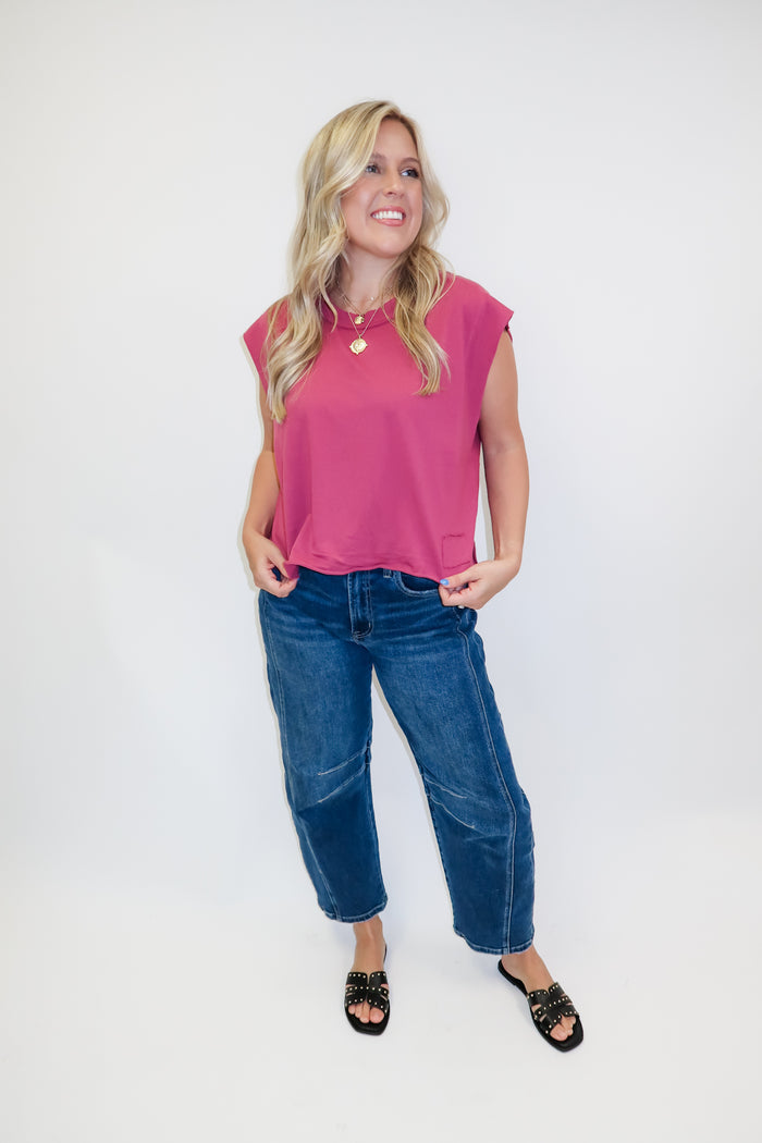 No Second Thought Boxy Knit Top - The Pink Tulip Clothing
