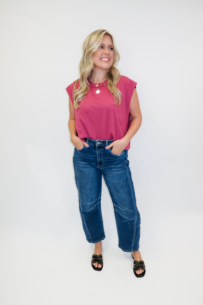 No Second Thought Boxy Knit Top - The Pink Tulip Clothing