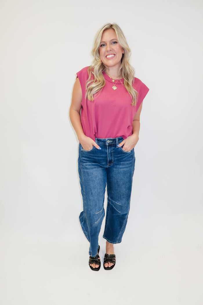 No Second Thought Boxy Knit Top - The Pink Tulip Clothing