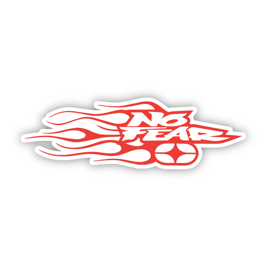 NoFear Sticker Flame Red