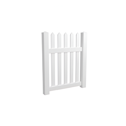 Oxworks North Haven PVC Gate - White - 1000 x 1200mm - Image 1