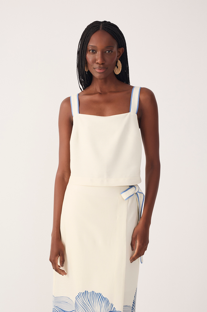 Off-White Mergulho Top and Wrap Maxi Skirt Set_4