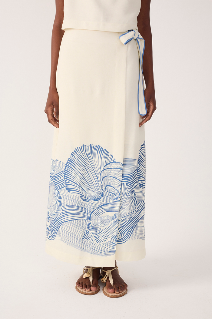 Off-White Mergulho Top and Wrap Maxi Skirt Set_6