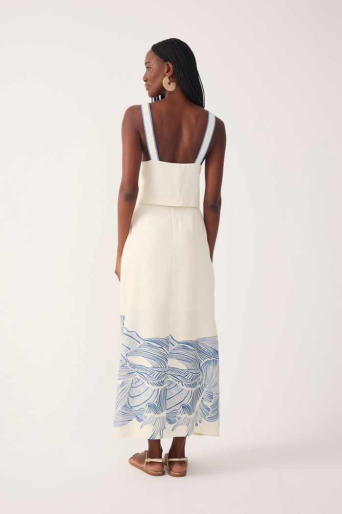 Off-White Mergulho Top and Wrap Maxi Skirt Set_8