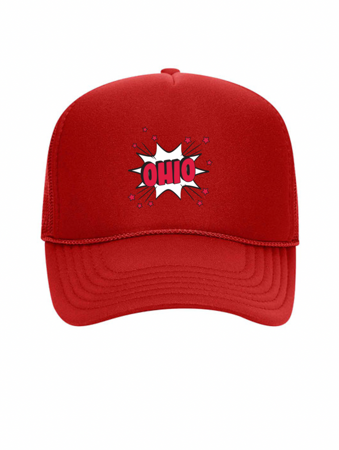 Ohio Burst Trucker Hat