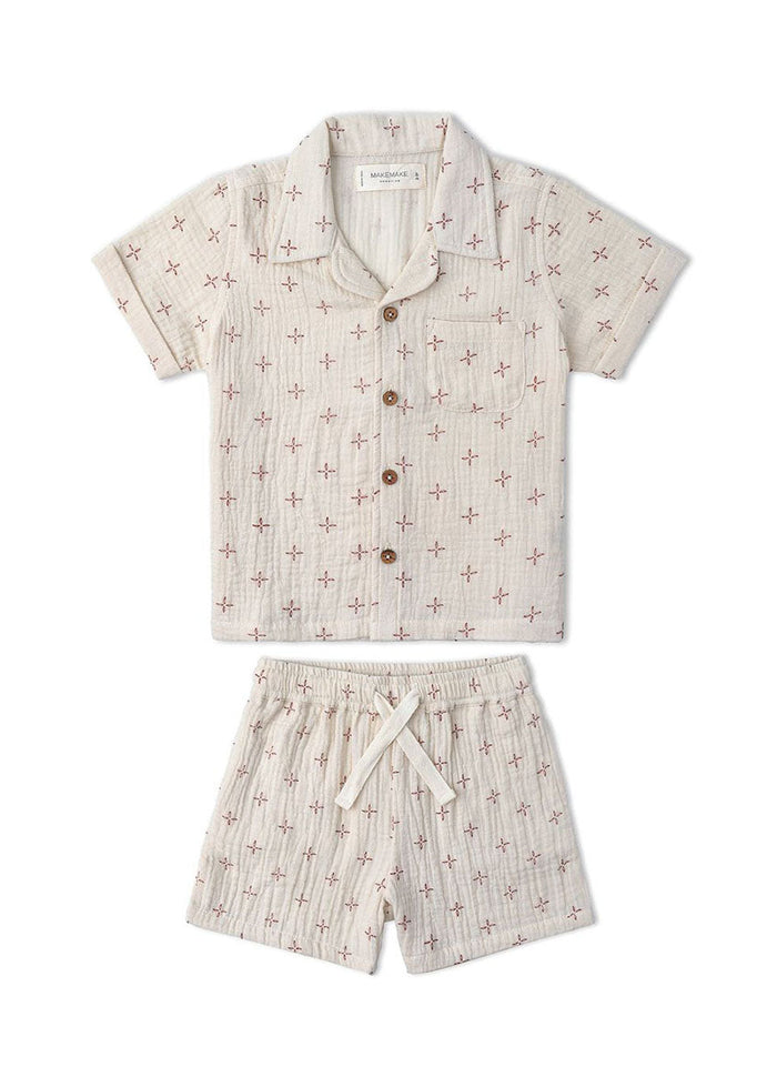 Organic Shirt & Shorts Set - Cross