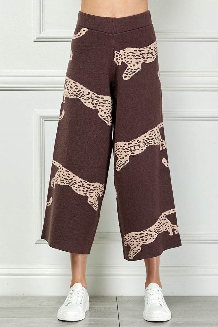 PANTS SWEATER WIDE LEG