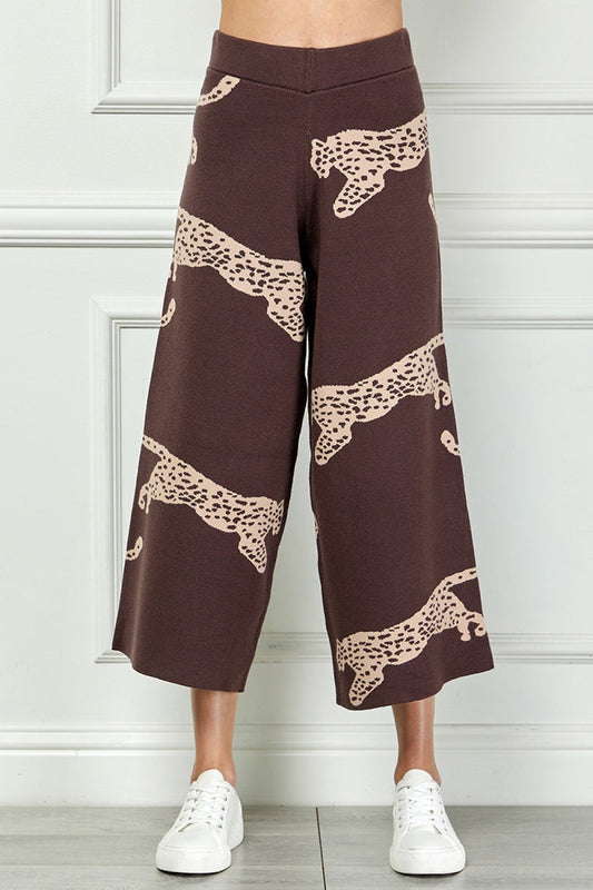 PANTS SWEATER WIDE LEG