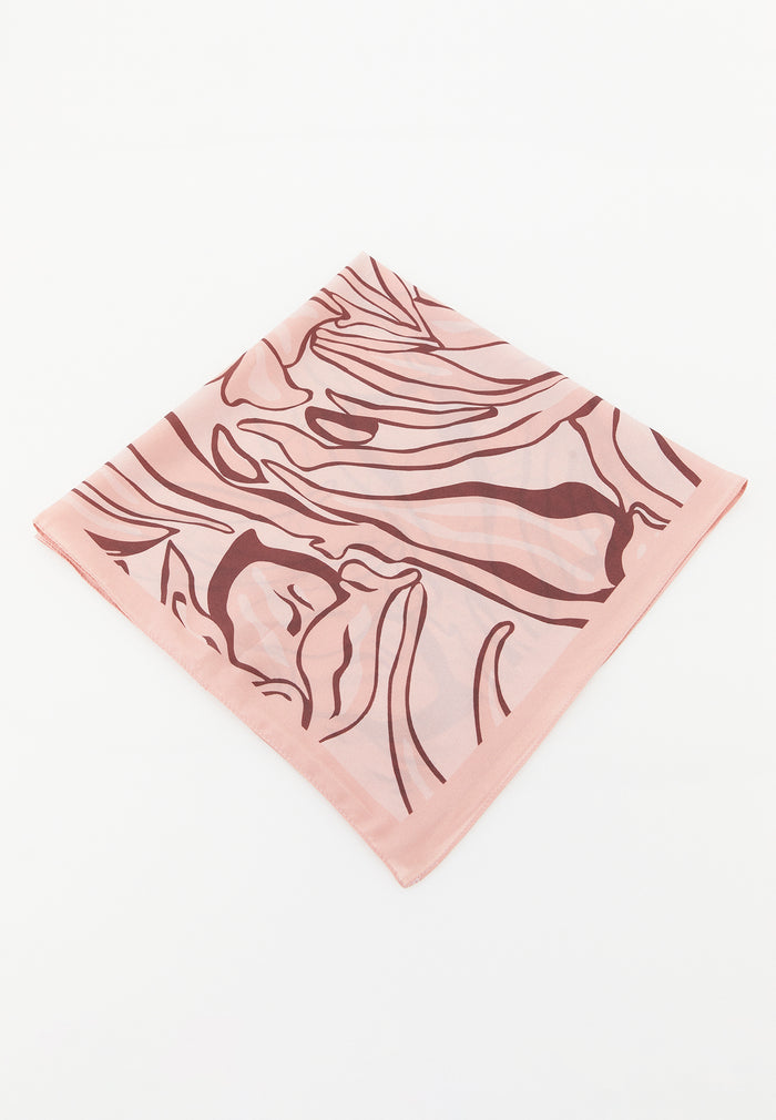 Patterned Scarf - FLOWER COMB