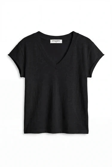 Pearl V Neck Tee-TEES-Uniquities