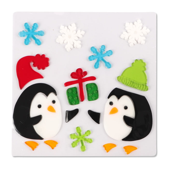 Penguin Window Gel Stickers  332128-PENGUIN
