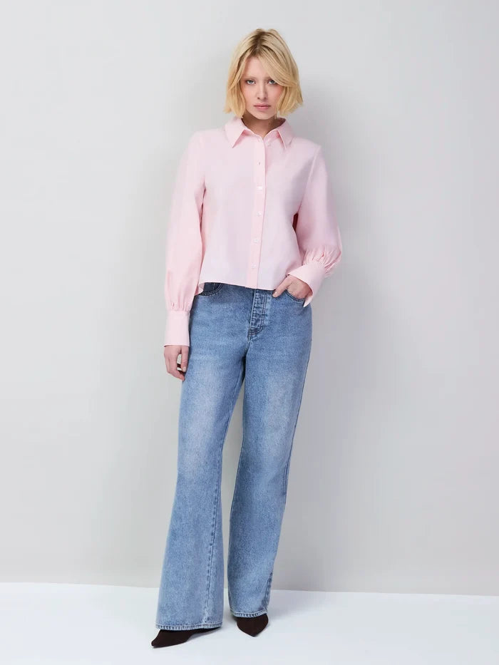 Pink Hi-Lo Hem Shirt
