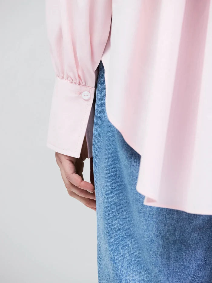 Pink Hi-Lo Hem Shirt