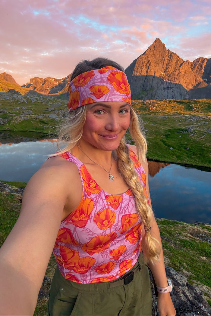 Pink Poppies // Headband