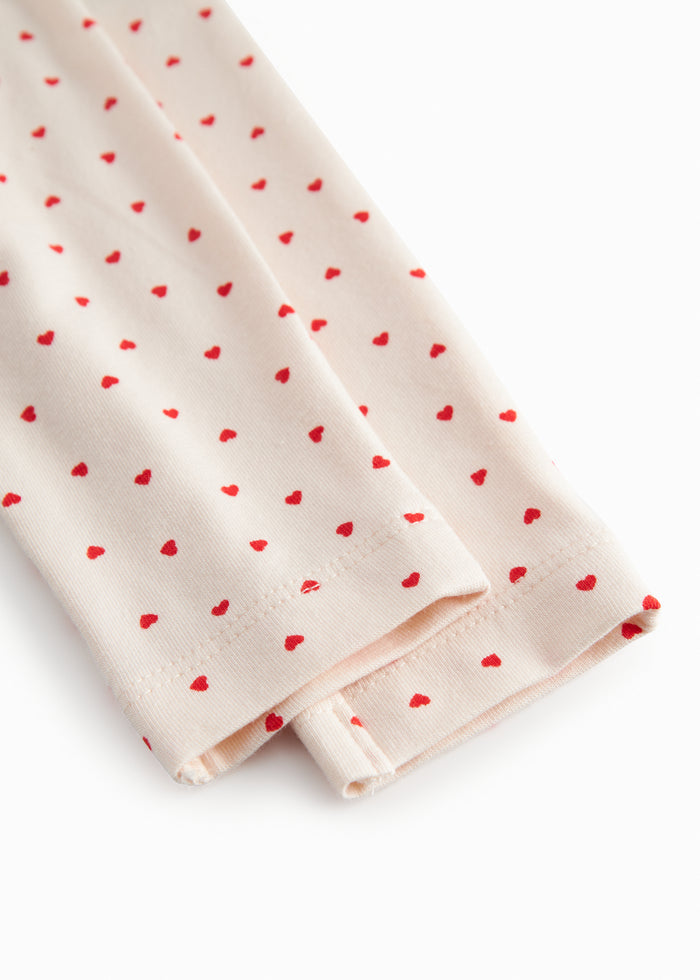 Shorts for newborns with a sweet heart print