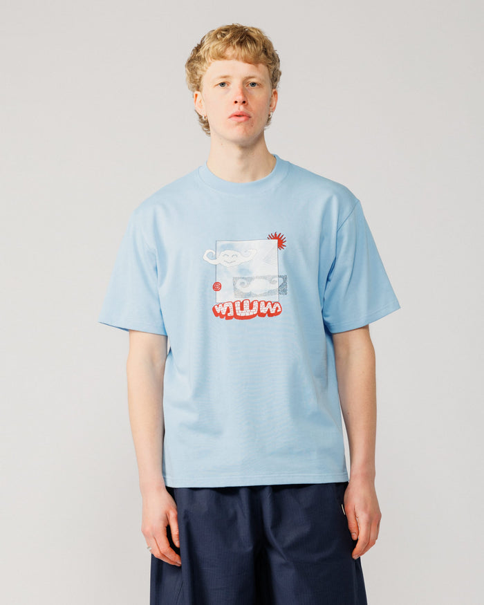 Plume  T-Shirt - Sky Blue