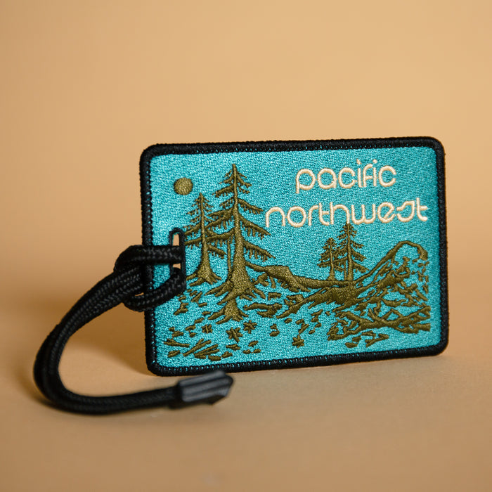 PNW Retro Patch Luggage Tag