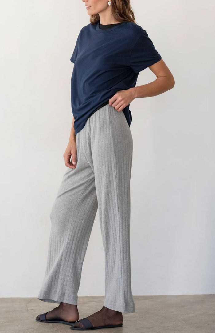 Pointelle Simple Crop Pant-Lounge-Uniquities