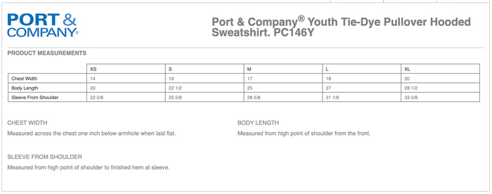 Port & Company Tie-Dye Hoodie (Rashi Circle Small)